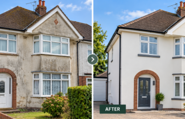 before after house exterior render refresh